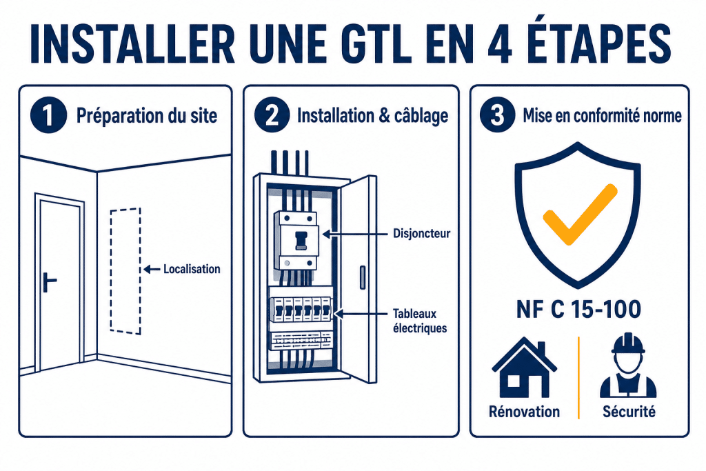 Installer une gtl en 4 étapes