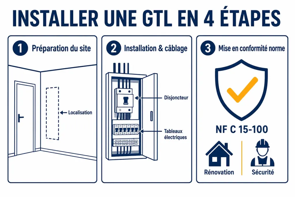 Installer une gtl en 4 étapes