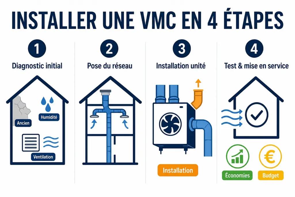 Installer une vmc en 4 étapes