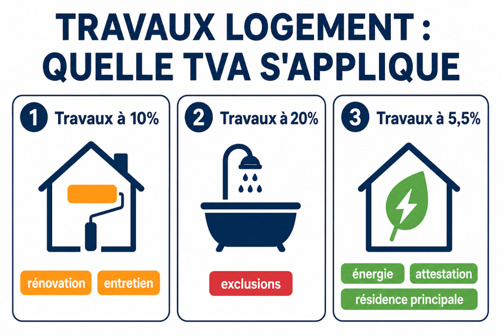 Travaux logement : quelle tva s'applique