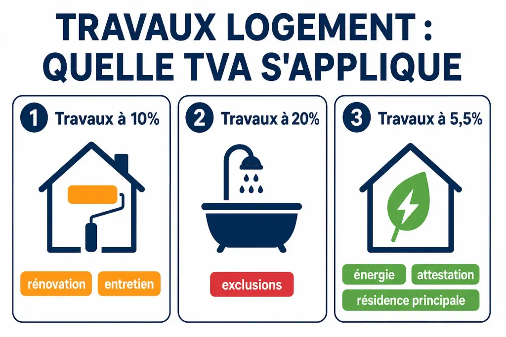 Travaux logement : quelle tva s'applique